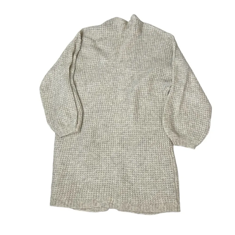 AMERICAN EAGLE Cardigan Open Front Duster Longline Beige Womens Size Large - Image 4