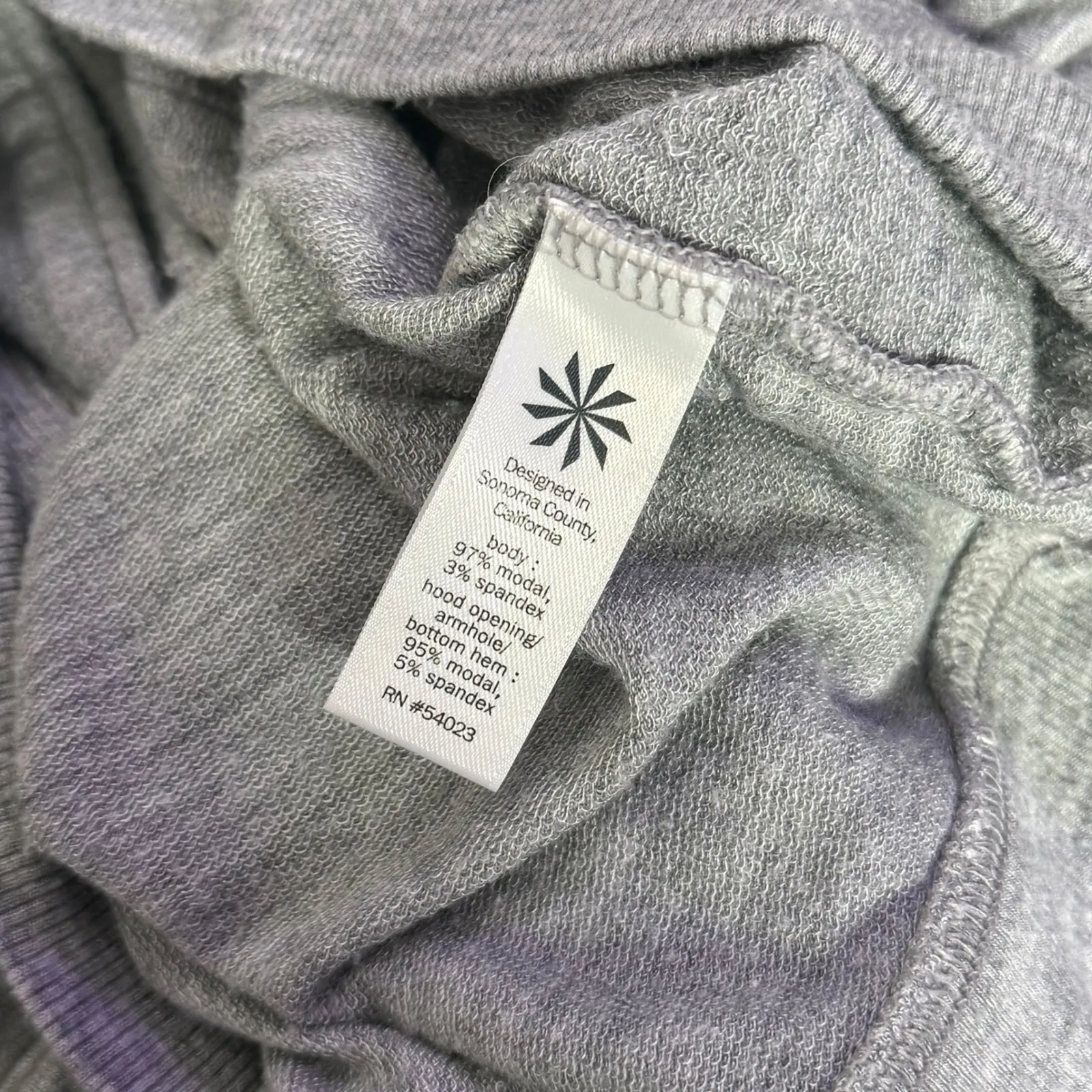 Athleta Sleeveless Full Zip Hoodie Lotus Vest Women Size M Gray Athletic Pockets - Image 7