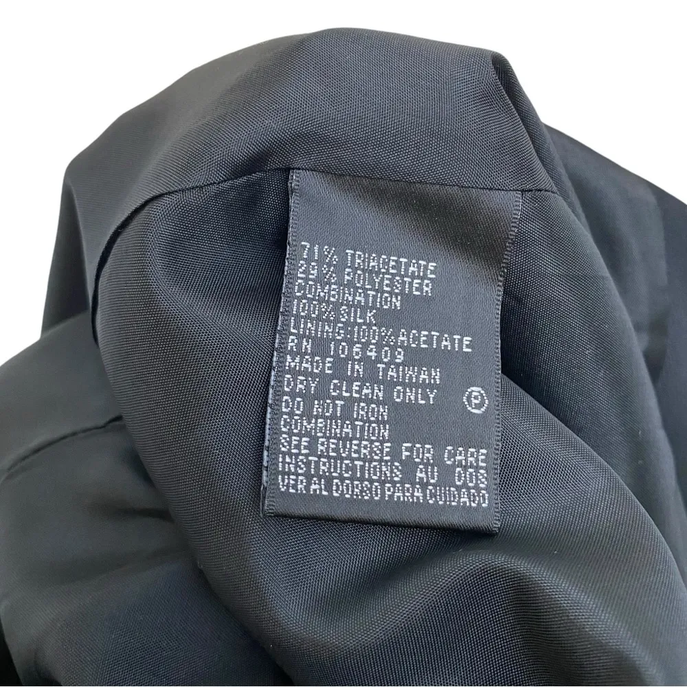 Tahari Silk Blazer With Rhinestone & Square Neck Structured Blouse Two Piece Set - Image 10