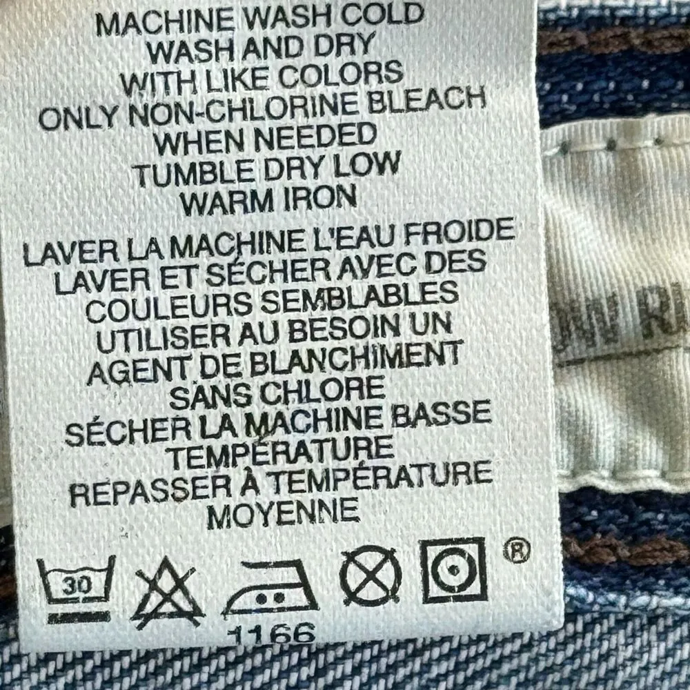 Vintage Gap 1969 Jeans Womens 6 Blue Flared Distressed Extra Low Rise Y2K 00s 04 - Image 11