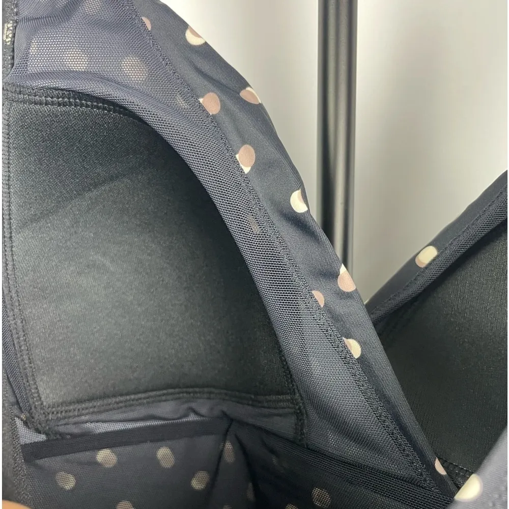 Seekers Australia Black Shaping Tan White Polka Dot One Piece Bathing Suit Sz 10 - Image 5