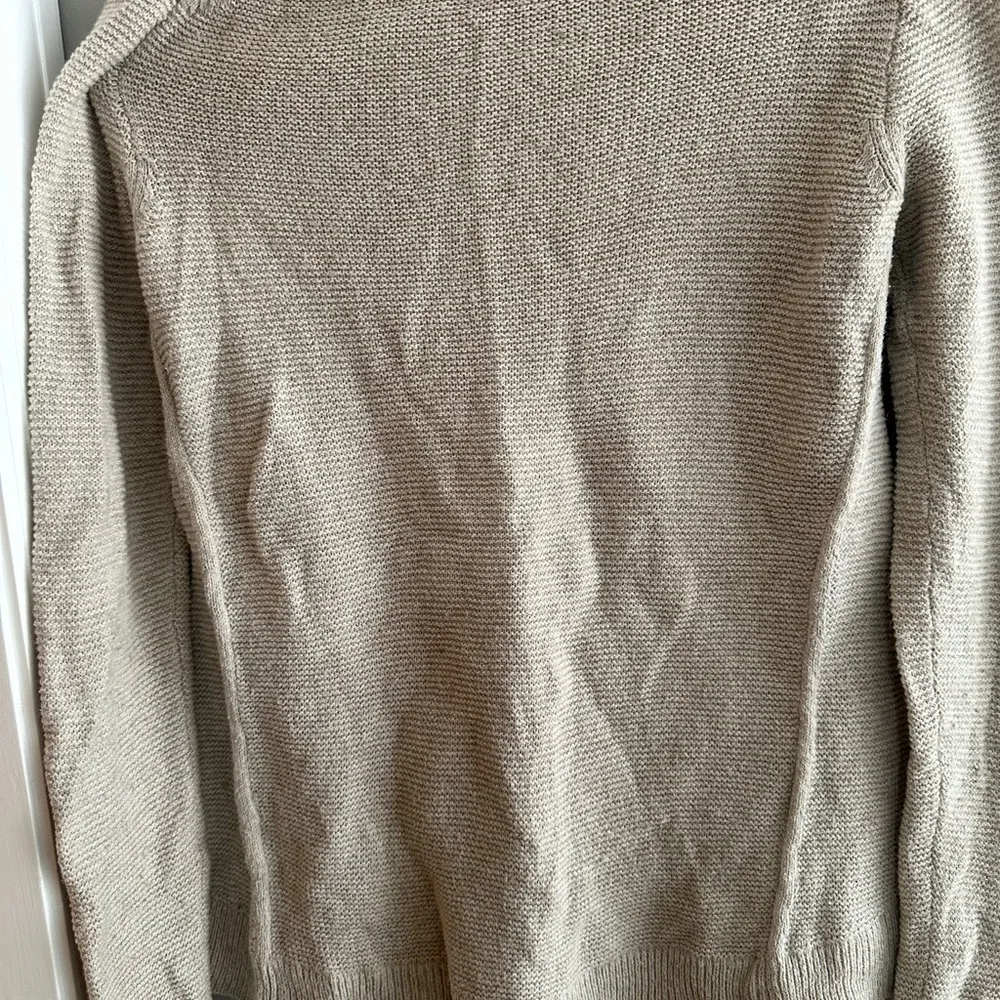 Madewell XS Oatmeal Beige Long Sleeve Sweater Top knit crewneck - Image 4