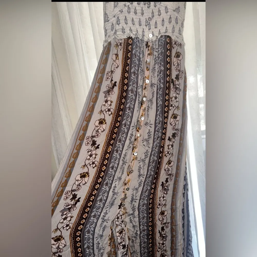 Patrons of Peace Boho Maxi Dress Size Large Tribal Print Festival Hippie Indie - Image 6