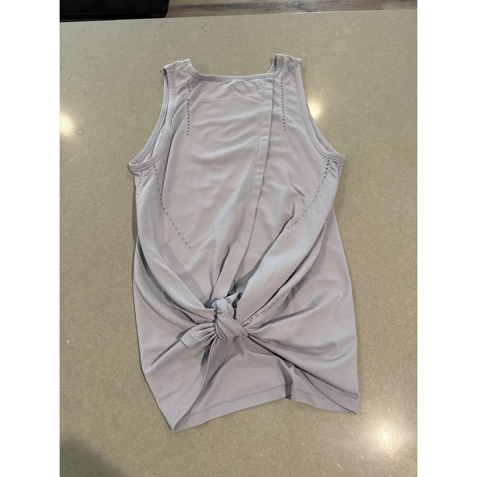 Athleta Women's XS Sleeveless Gray Workout Tank Top Open‎ Back Activewear - Image 6