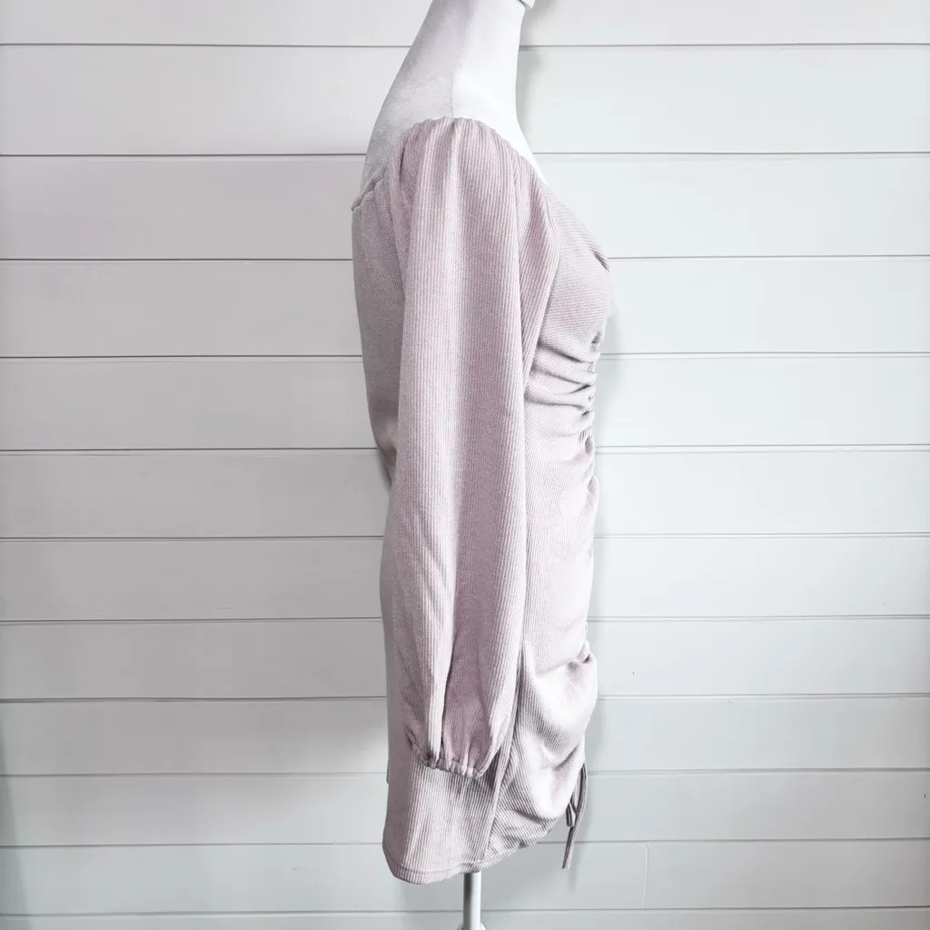 MABLE‎ Flirty Type Dusty Pink Ribbed Off - Image 3