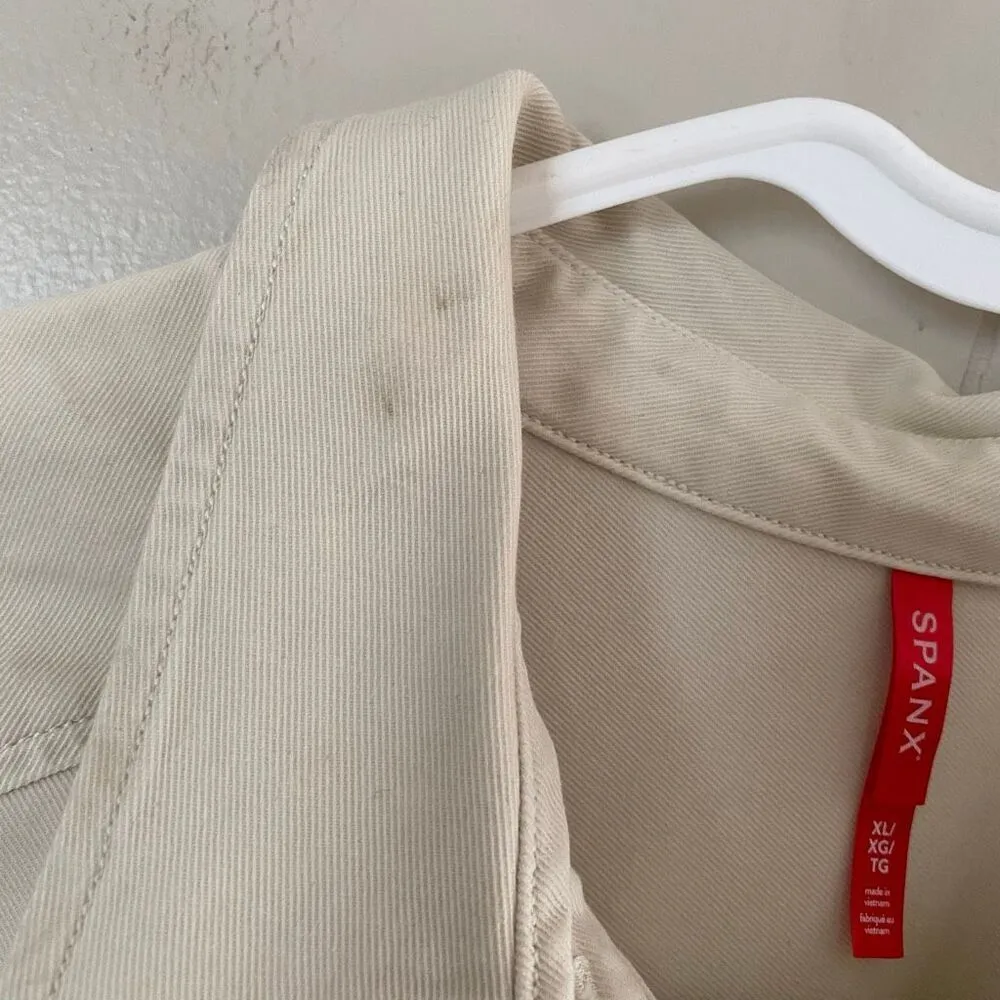 Twill Utility Dress in Eggshell Beige Women’s XL – NWT (Minor Marks) - Image 4