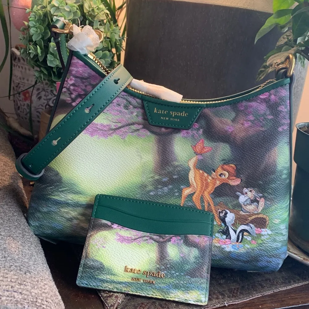 RARE!!Authentic KATE SPADE leather Bambi collection card holder - Image 10