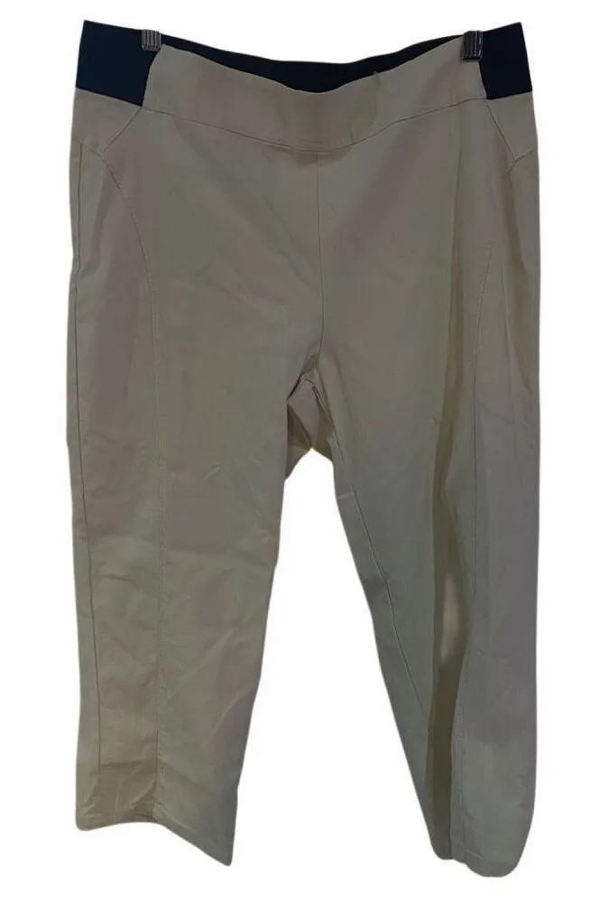 Simply Vera Vera wang size Large white elastic band cropped - Image 1