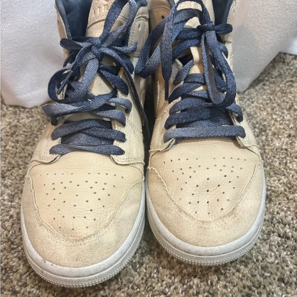 Women’s Air Jordan mid 1 se Sand drift Sneakers Shoes Basketball Nike Size 9 GUC - Image 4