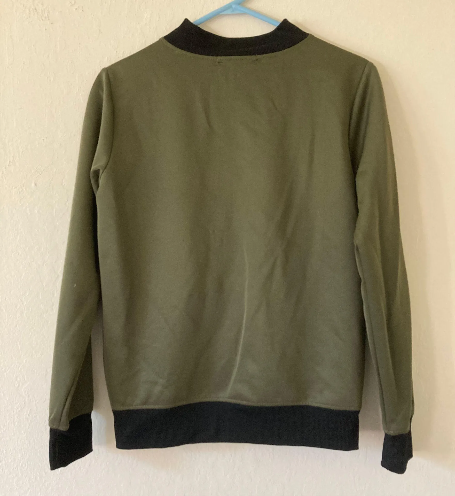Olive Bomber Jacket - Image 2