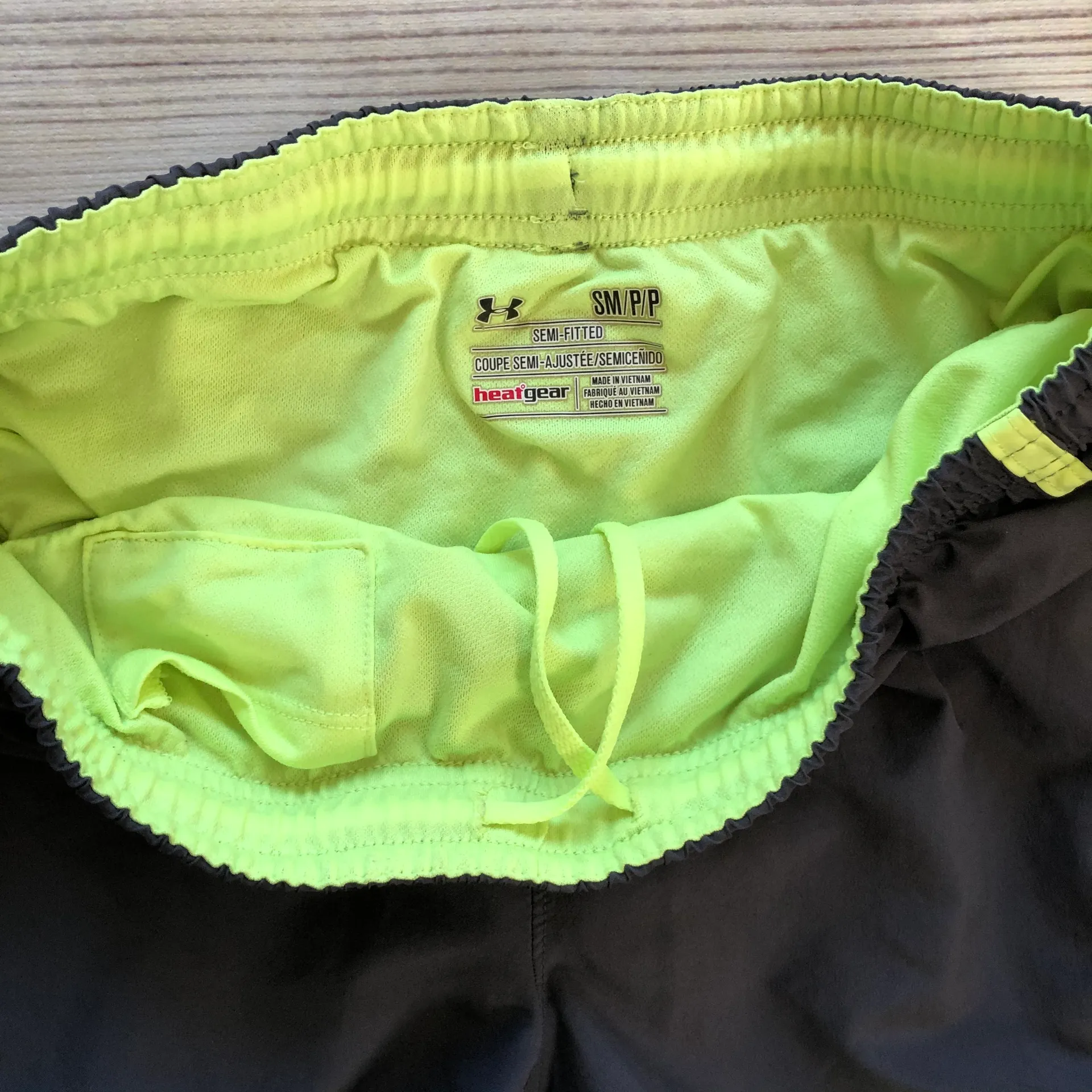 Grey & Yellow Shorts - Image 4