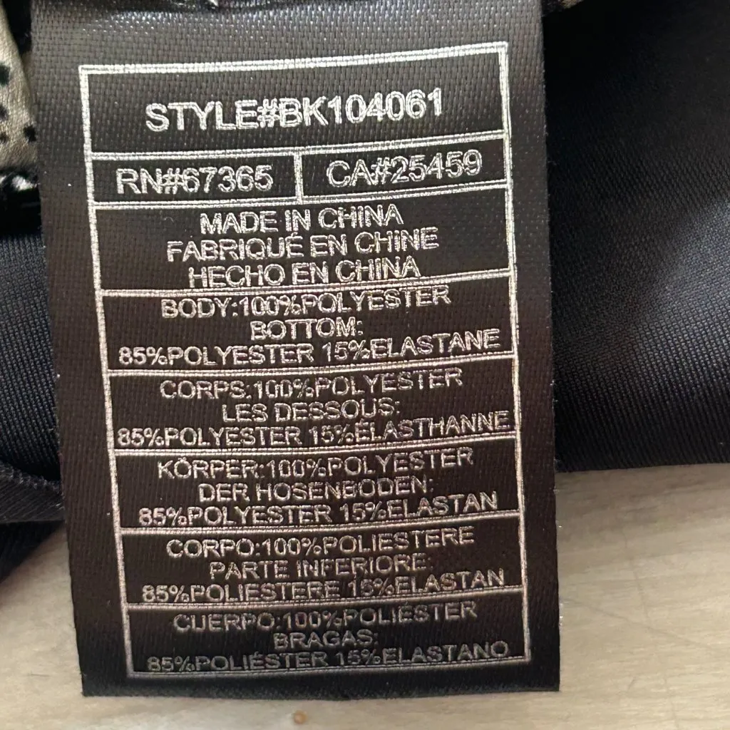 BB DAKOTA Women's Snake The Cake Satin Bodysuit Size Small Snakeskin Print - Image 12