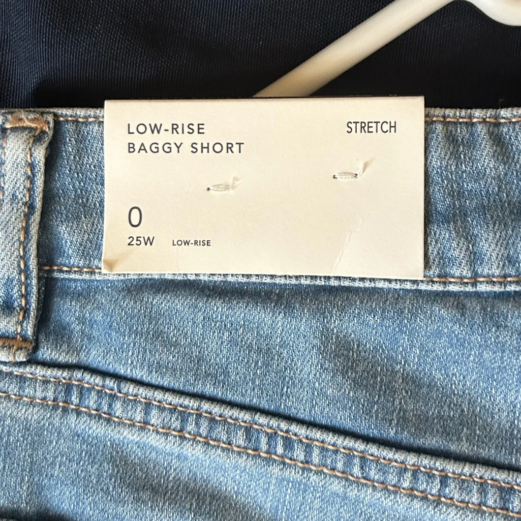 American Eagle Dreamy Drape Stretch Low-Rise Baggy Denim Shorts | NEW w/ *Flaw* - Image 8