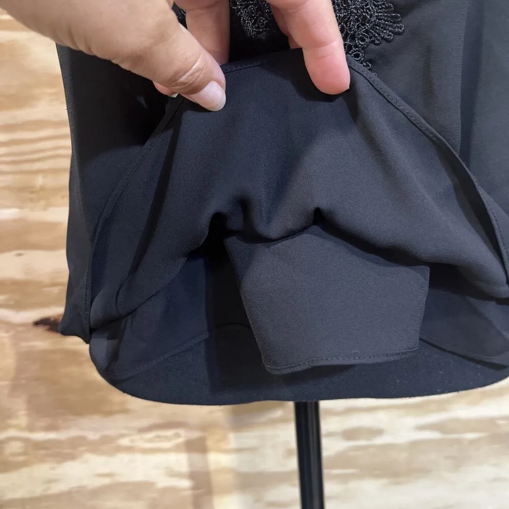 WAYF Posie Lace Camisole Small Black Cami Top Lace Dark Fairy Festival Witchy - Image 9