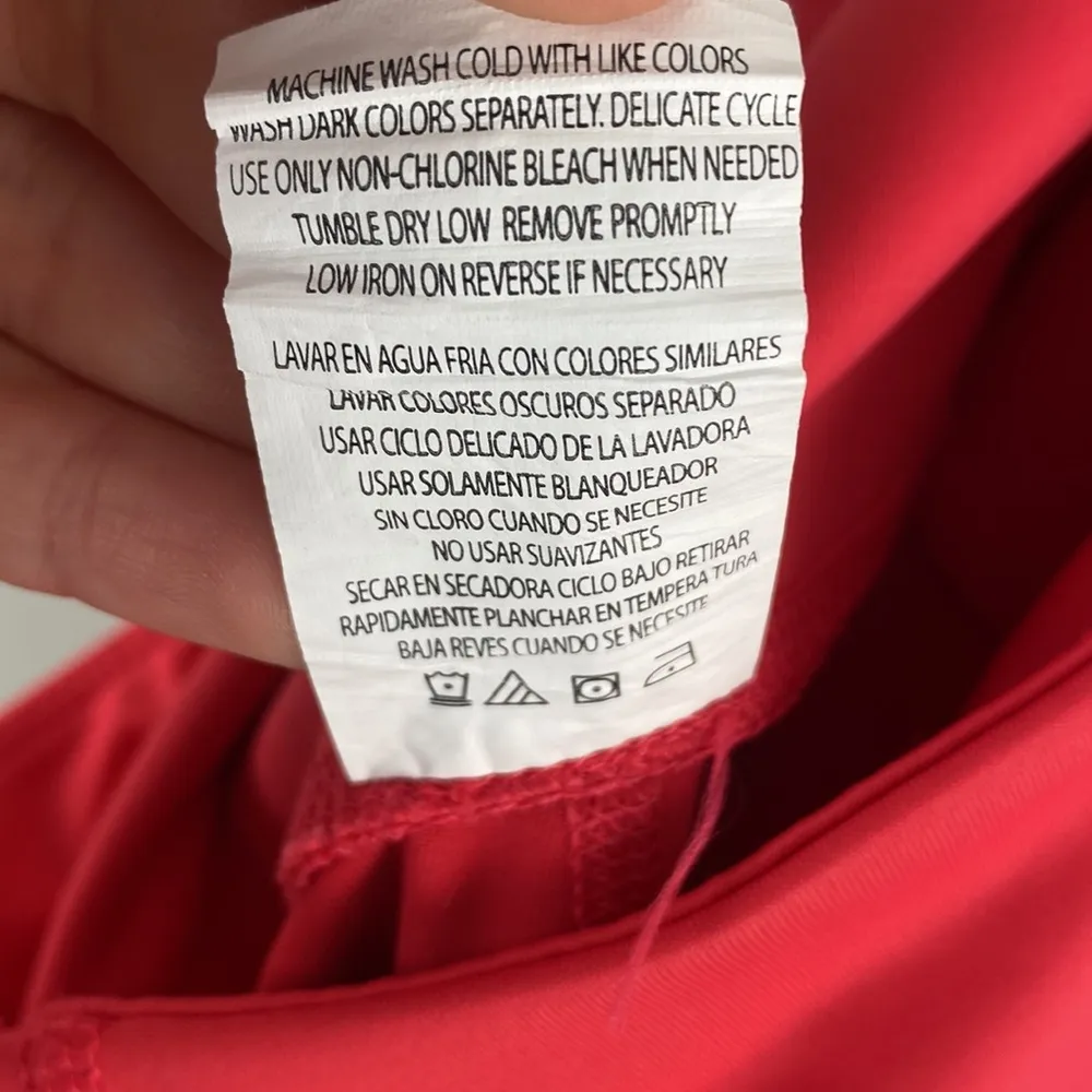 Apana Teaberry High Waist Side Pocket Capri Leggings Size M GUC - Image 11