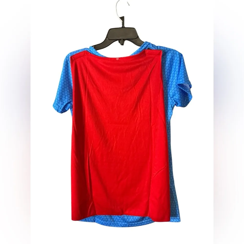 Superman Sublimated Women's Caped Costume T-Shirt - Image 4