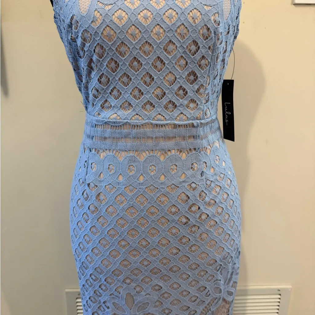 Lulu's | Backless baby blue mini dress size small - Image 9