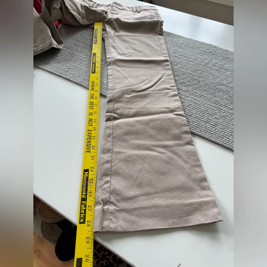 Banana Republic Tan Khaki Low Rise Bootcut Trousers Dress Pants 0 Petite - Image 10