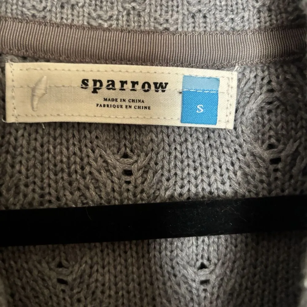 Sparrow Anthropologie Sweater Dress Small Cashmere Lambwool Blend Cable Knit - Image 6