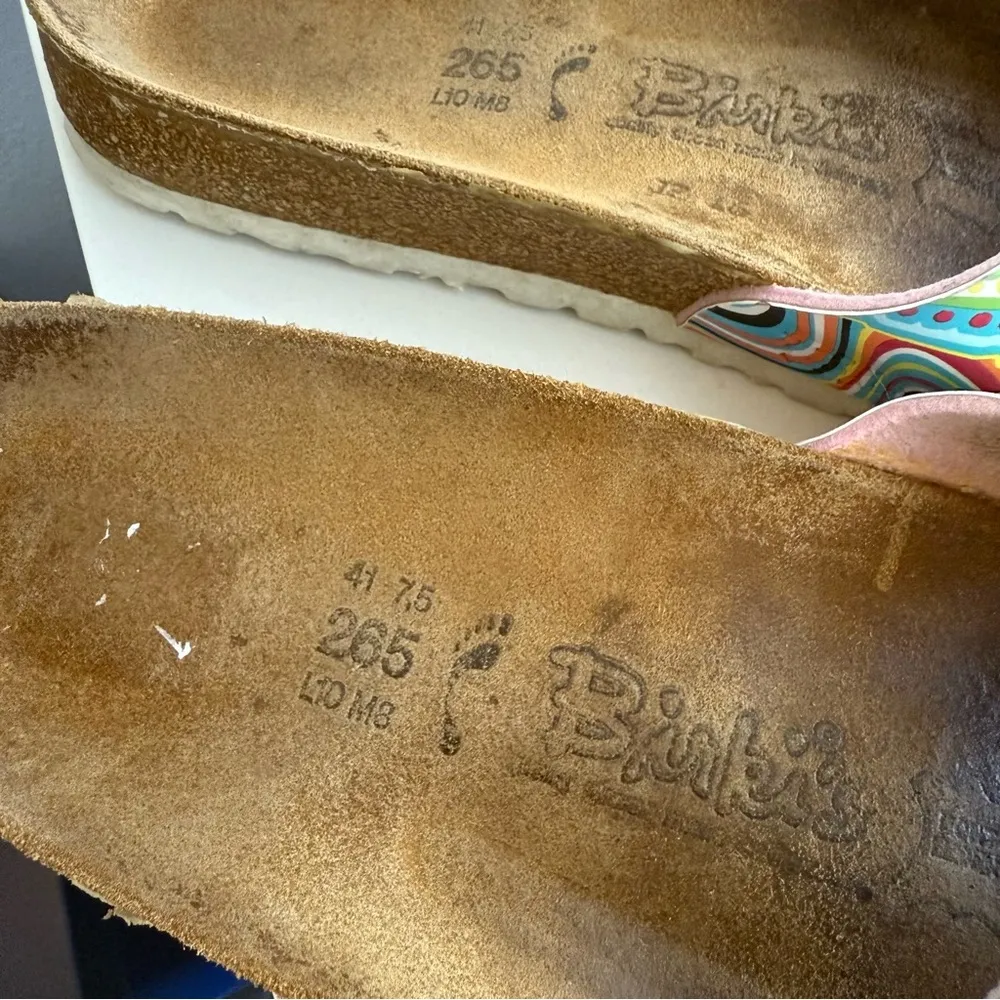 Birkenstock Birki’s Tropical Floral Colorful Paisley Slide Sandals EU41/USW10/M8 - Image 2