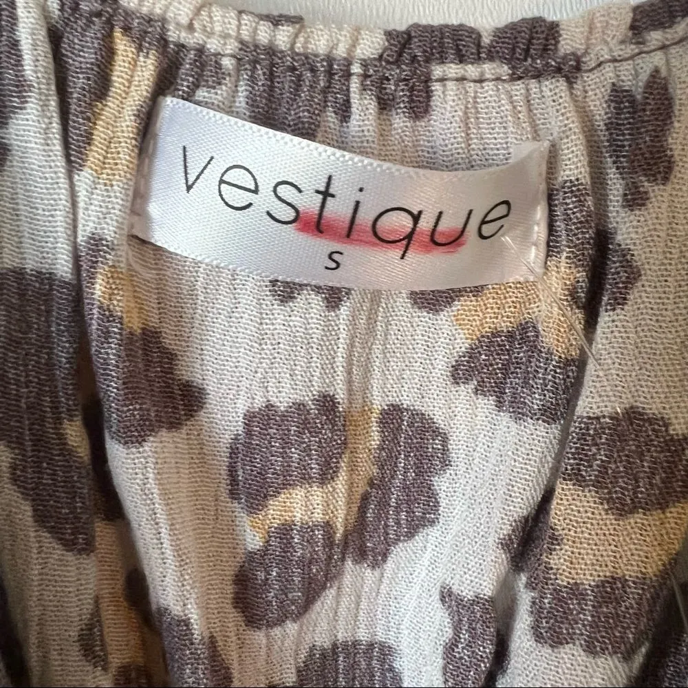 Vestique Miss Life of the Party Animal Print Top - Image 6