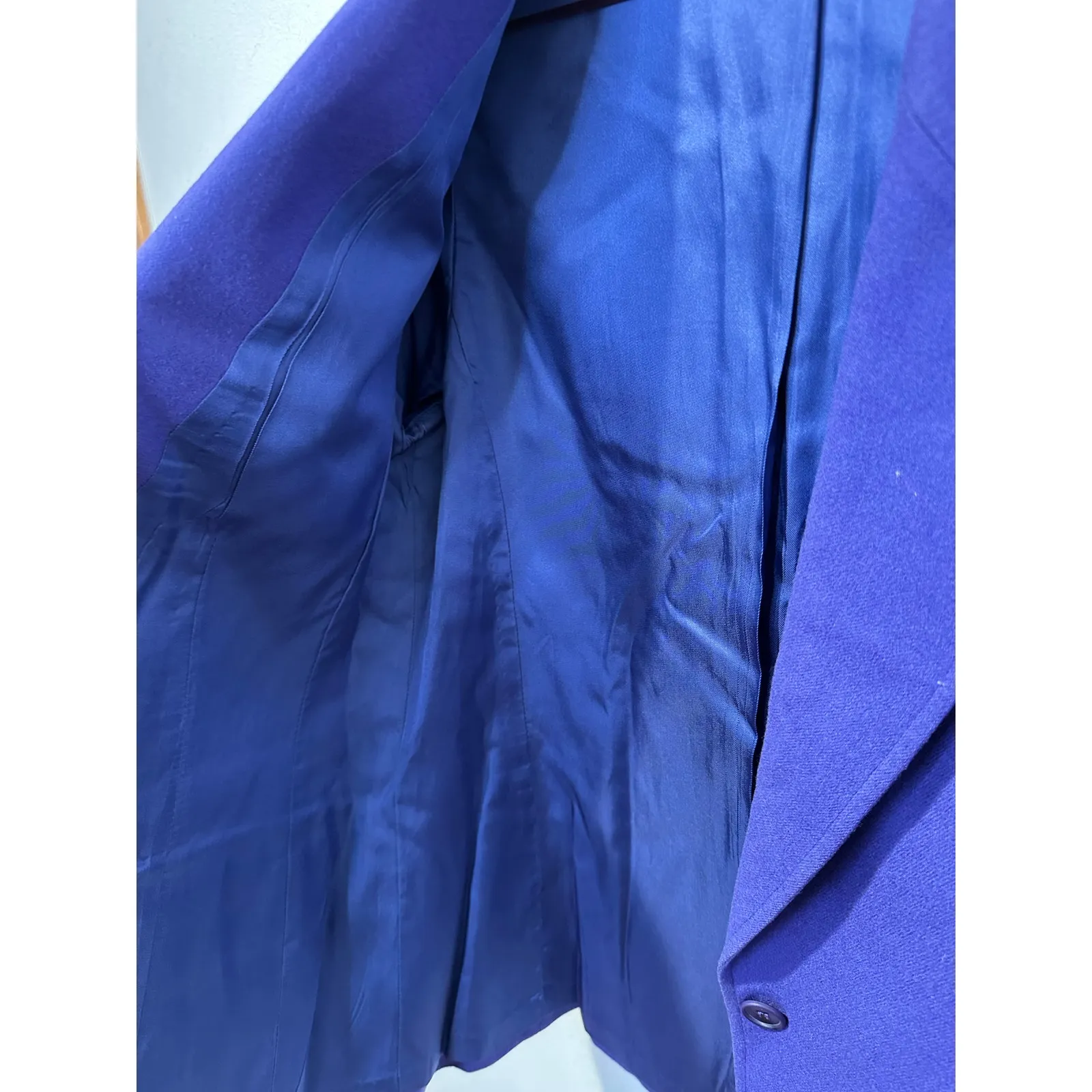 VINTAGE PENDLETON Women's Purple Virgin Wool Button Front Blazer Jacket Size 12 - Image 6