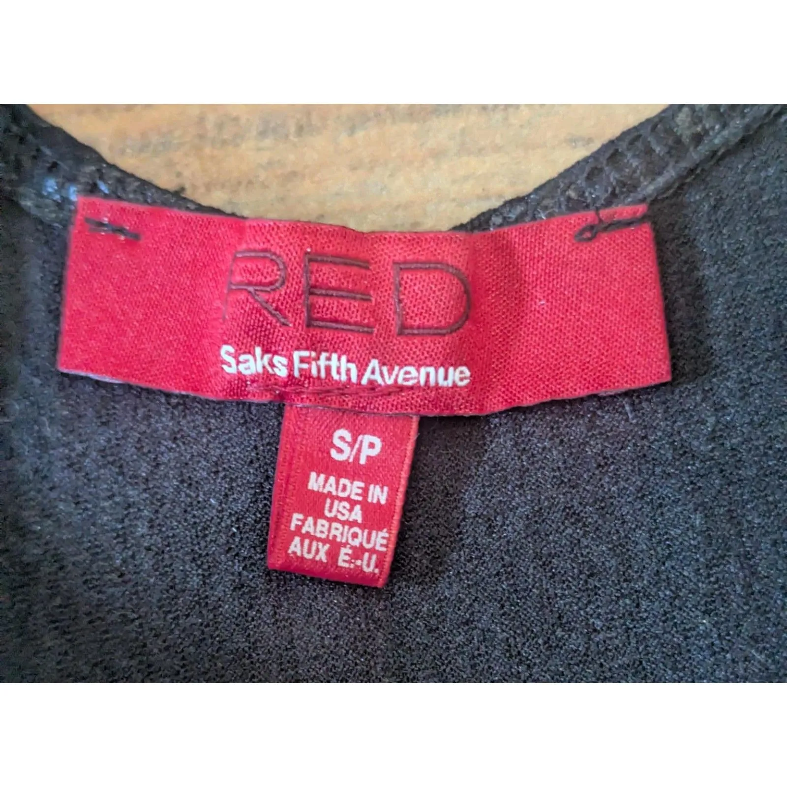 Saks Fifth Avenue RED Rose Brocade Fit & Flare Dress Goth Glam Coquette - Image 5