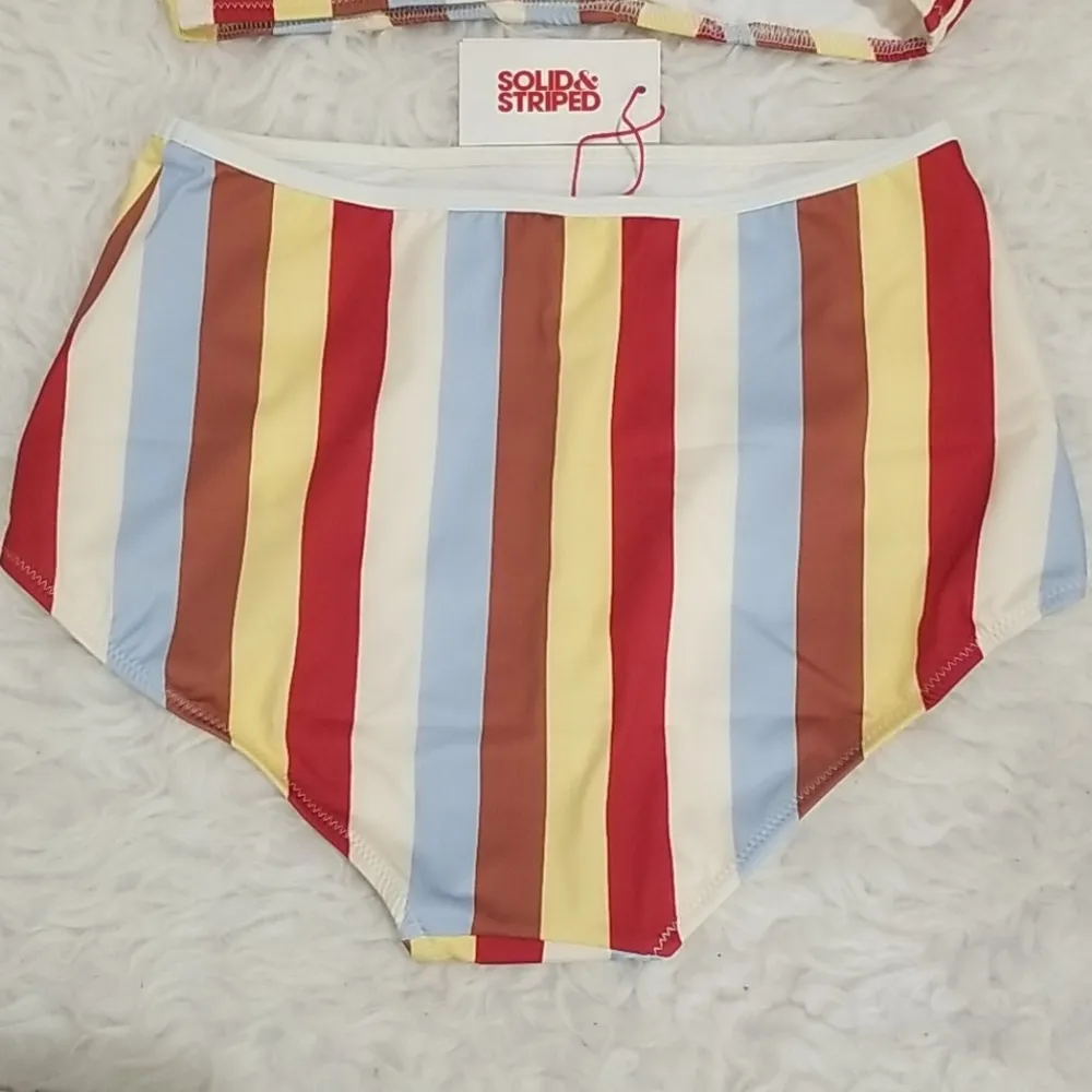 Solid & Striped 💕💕 Brigitte Bikini Multi Stripe - Image 8
