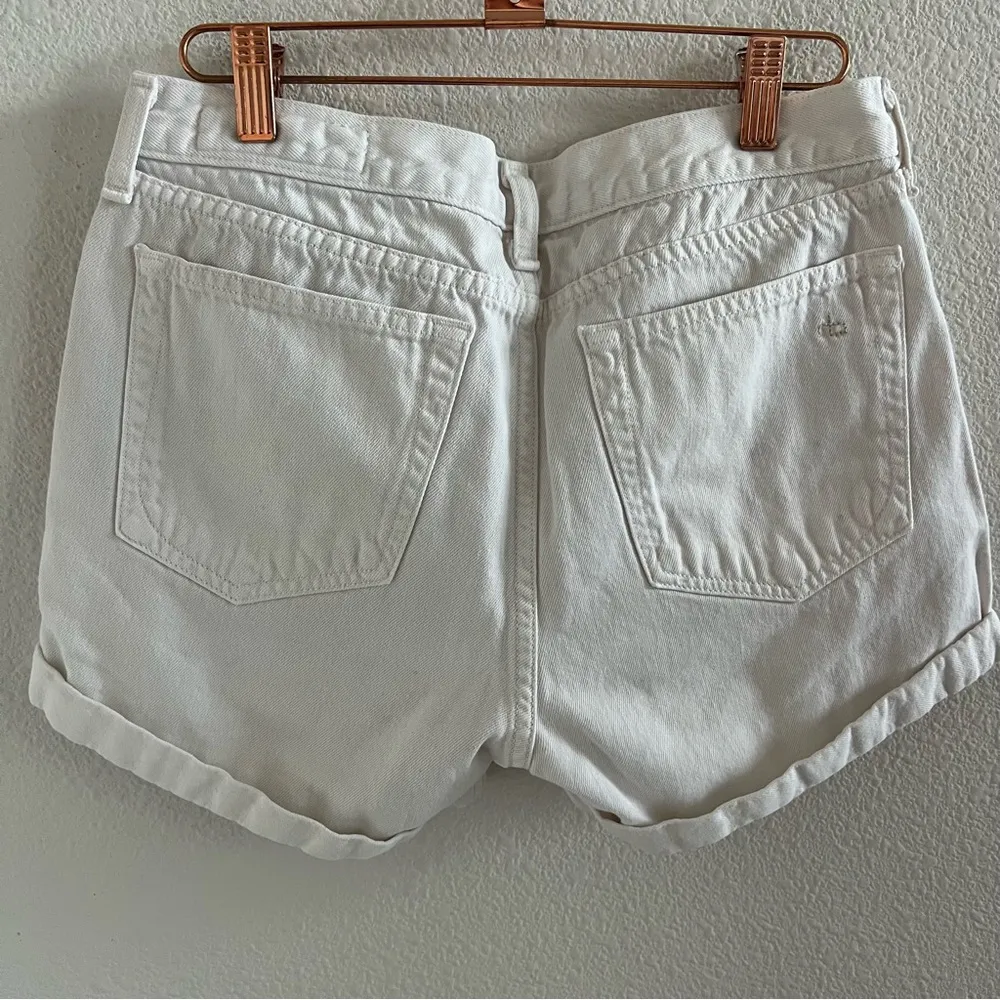 Rag & Bone Jeans White Shorts Cuffed Hem 27 - Image 3