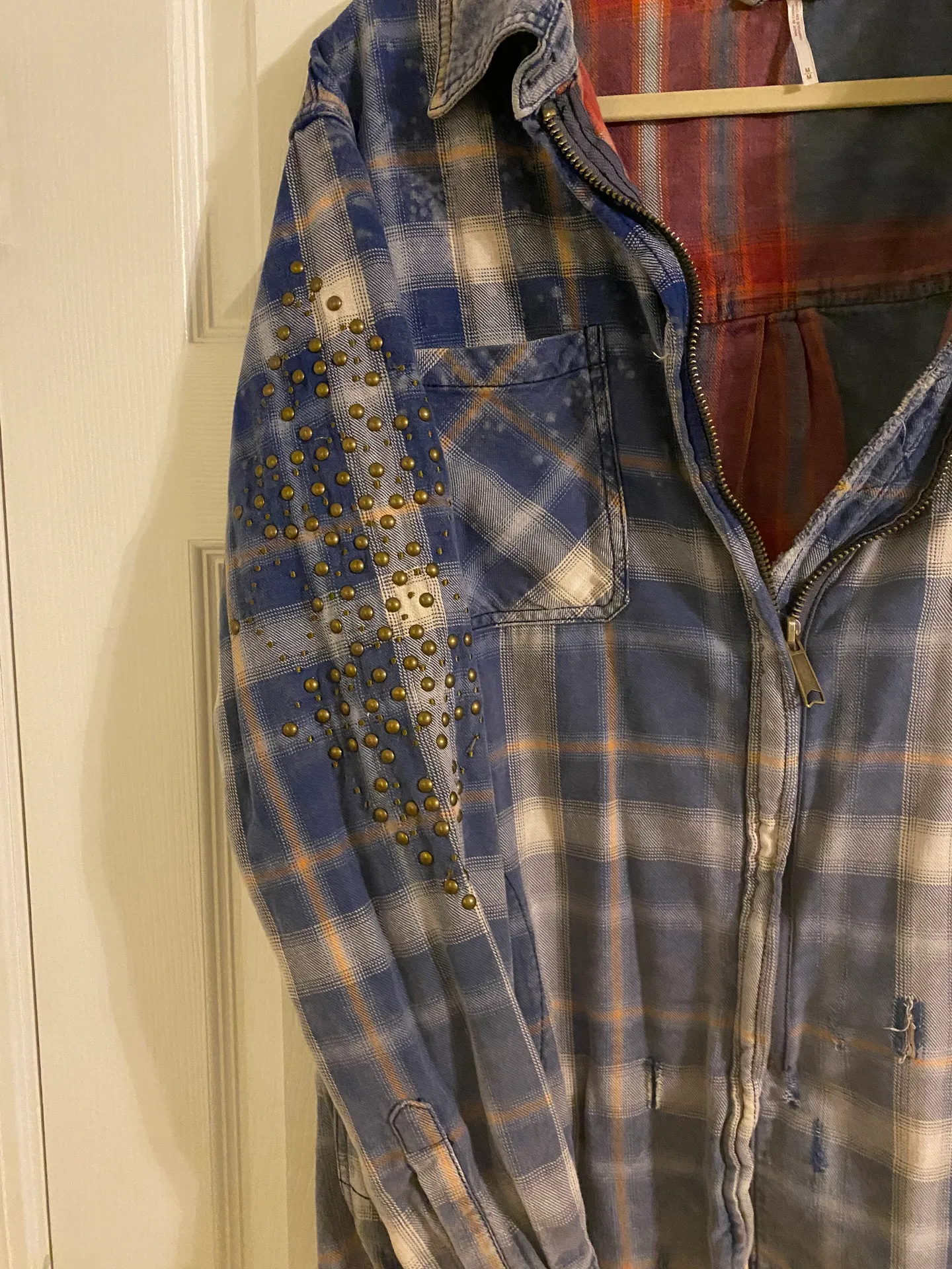 Free People Deconstructed Flannel Jacket - Image 3