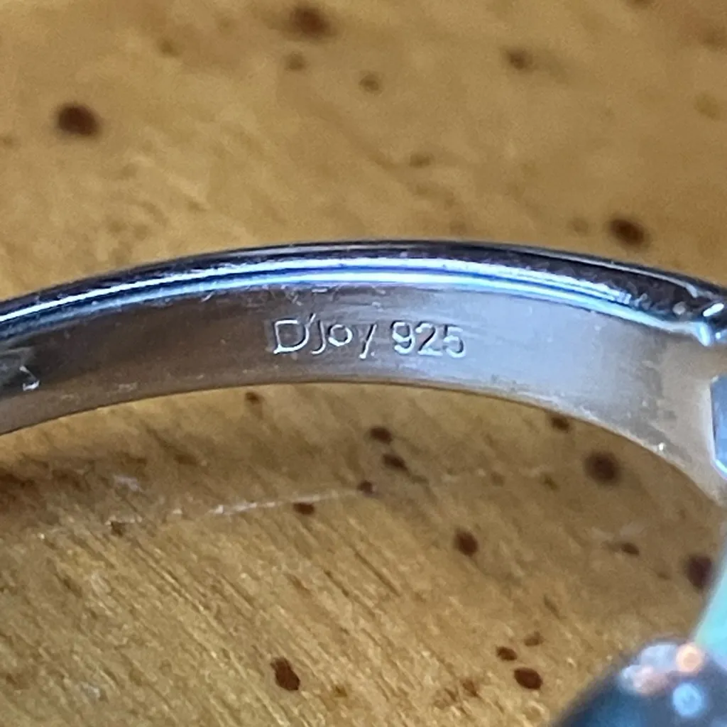 Natural Connemara Marble Sterling Silver Claddagh Ring - Image 6