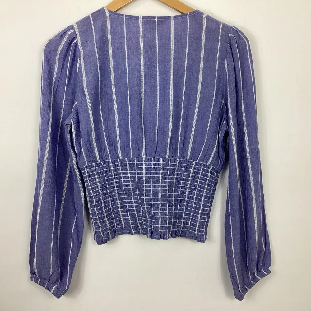 American Eagle Tie Front Blouse Size Small NEW - Image 5