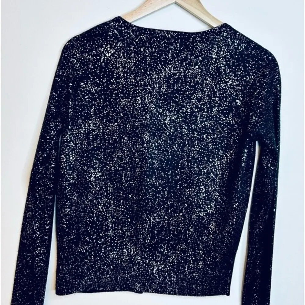 NEW Black and Silver Sparkly Cárdigan size Small - Image 8