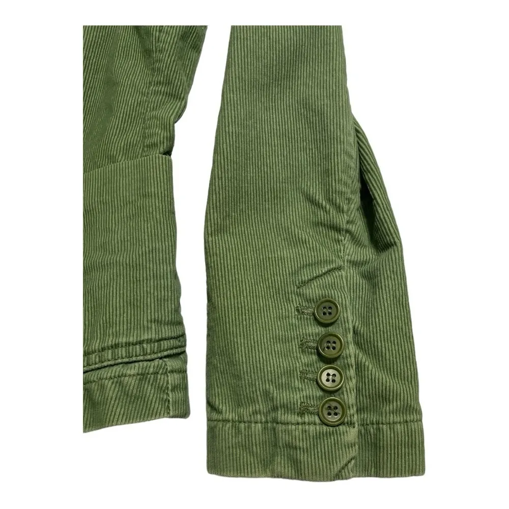 VTG J.Crew Green Choudhry Cotton Blazer Jacket Women’s Size PS Made in Macau - Image 6