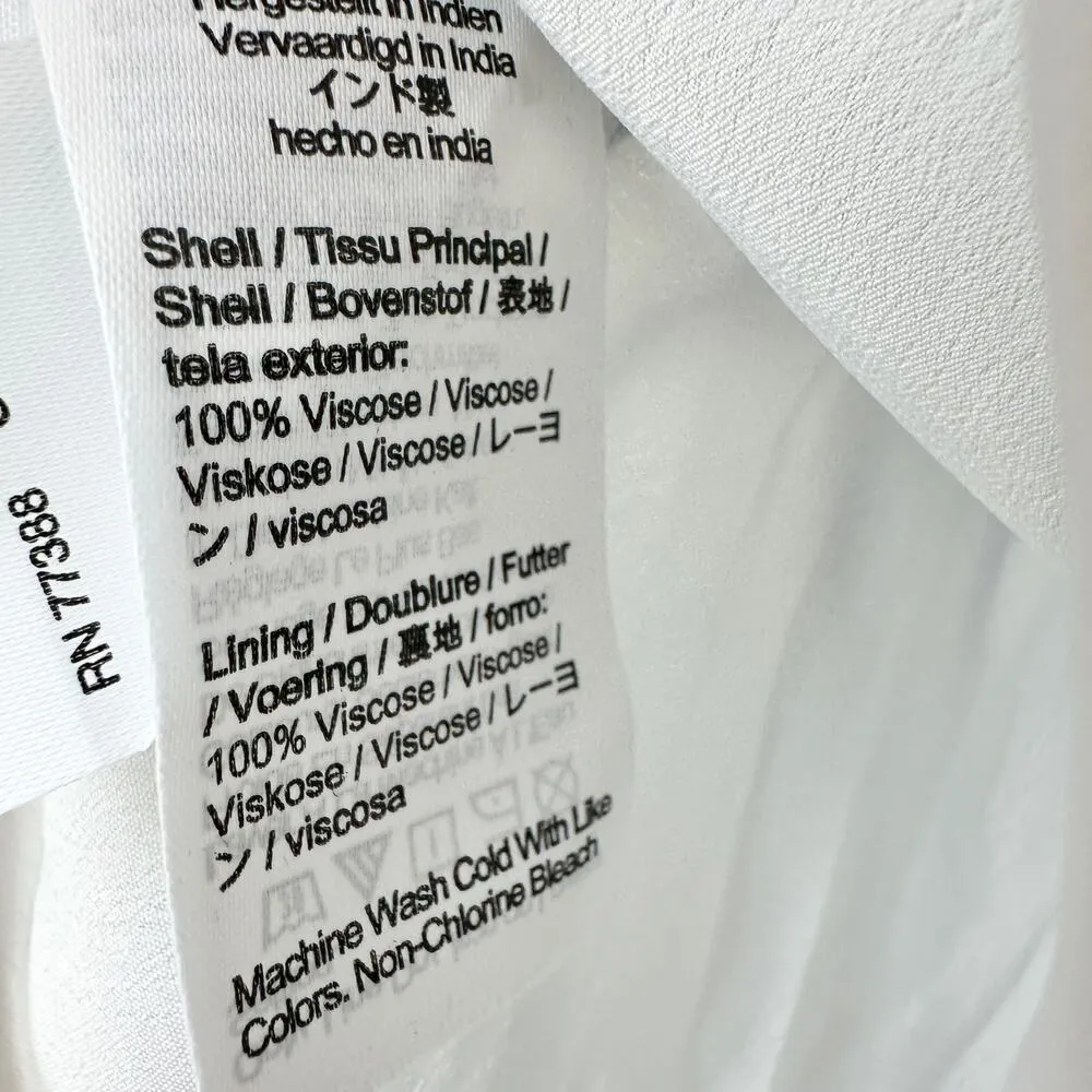 J.Crew Pleated Skirt Striped Crepe De Chine Viscose A Line Nautical US 8 NWT - Image 12