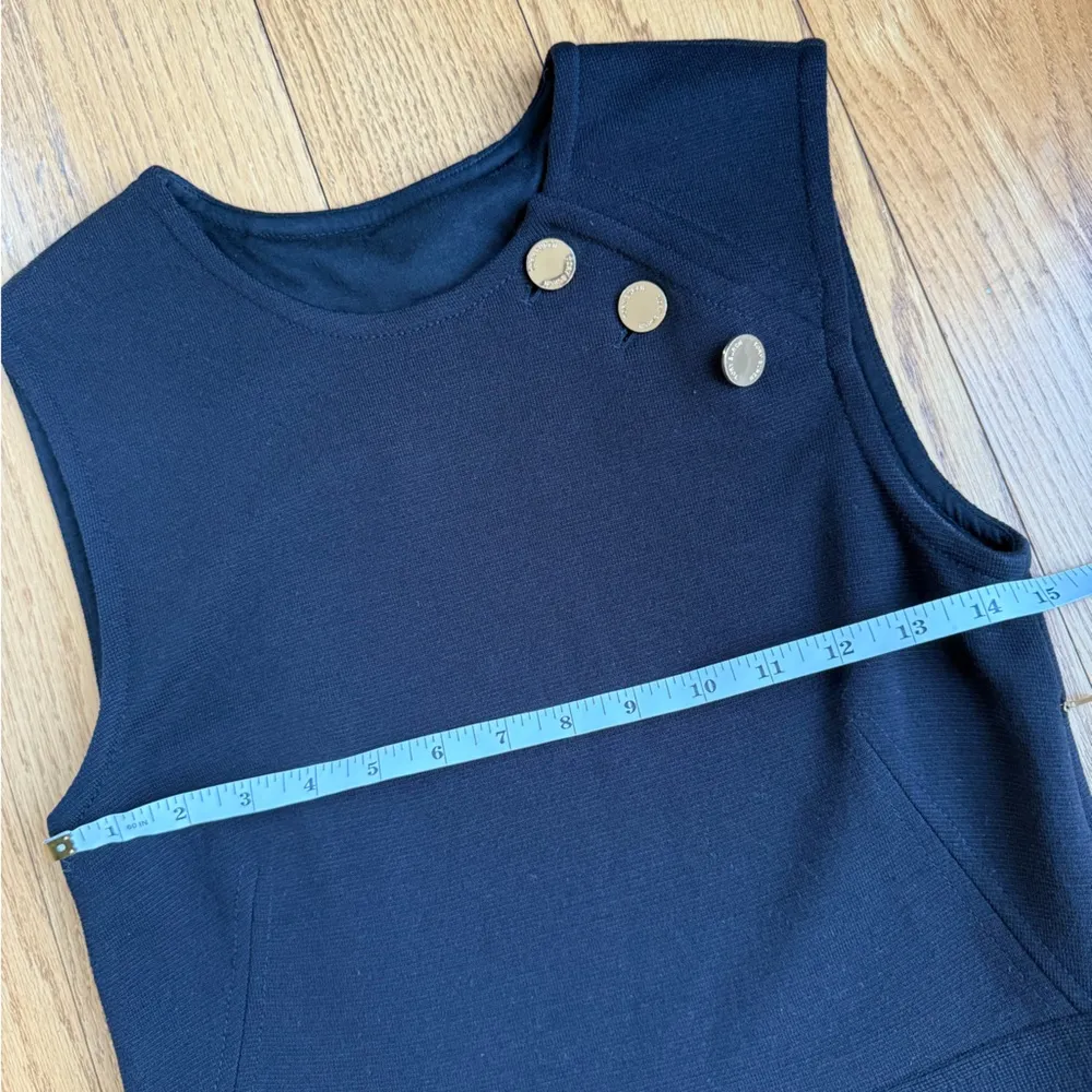 Women's Black Wool Blend Sleeveless Dress Small Business Casual Work - Image 9