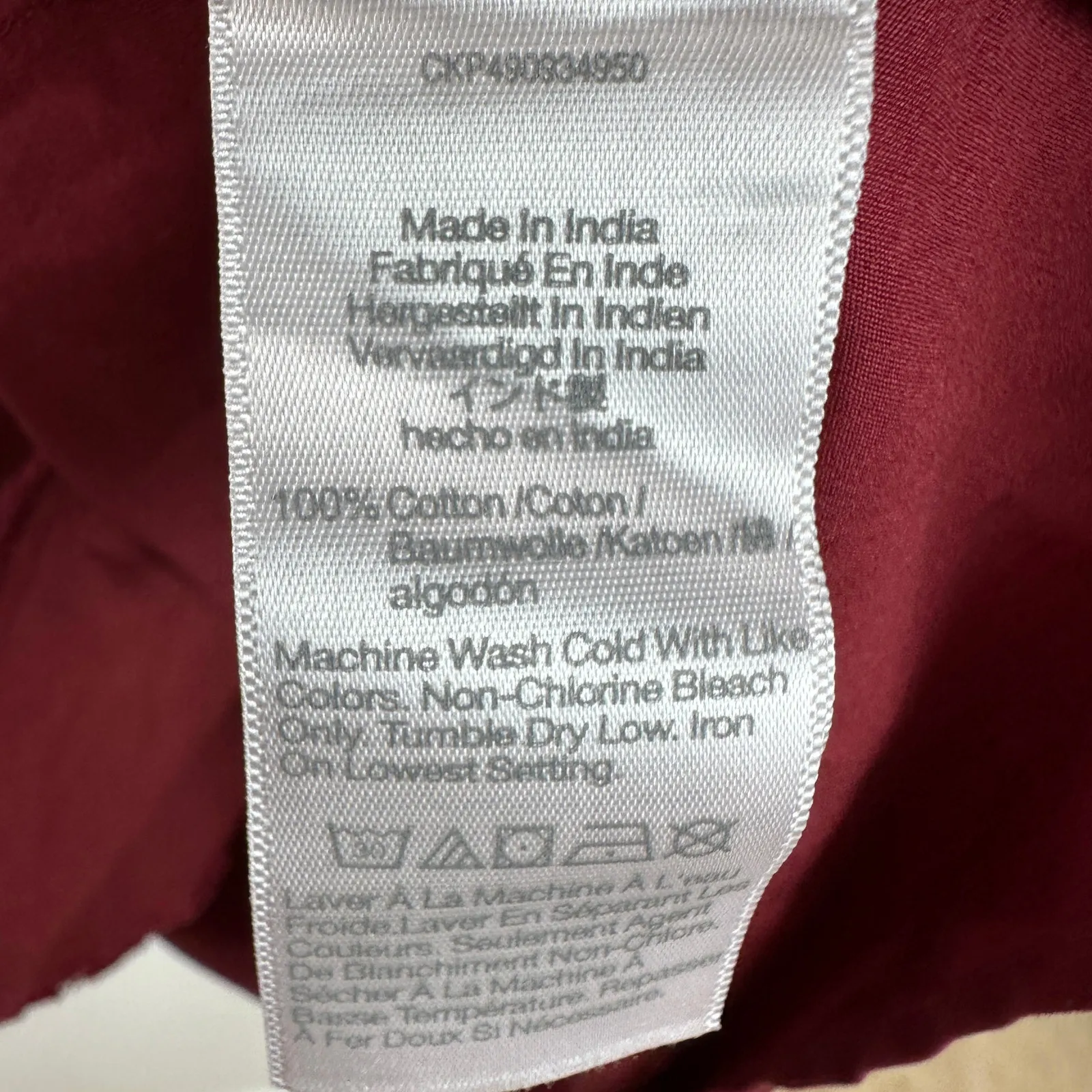 Madewell Puff Sleeve Mini Dress Poplin Claret Burgundy A Line Pockets Large NWT - Image 12