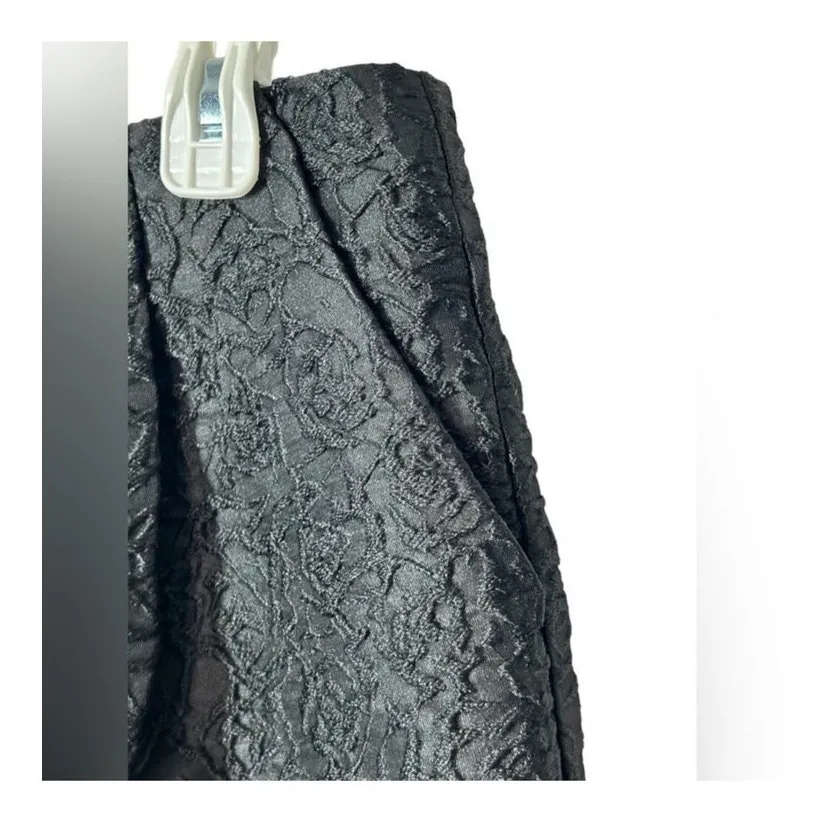 FRNCH Lucy Paris Black Embroidered Pleated Mini Skirt NWT Size Medium - Image 3