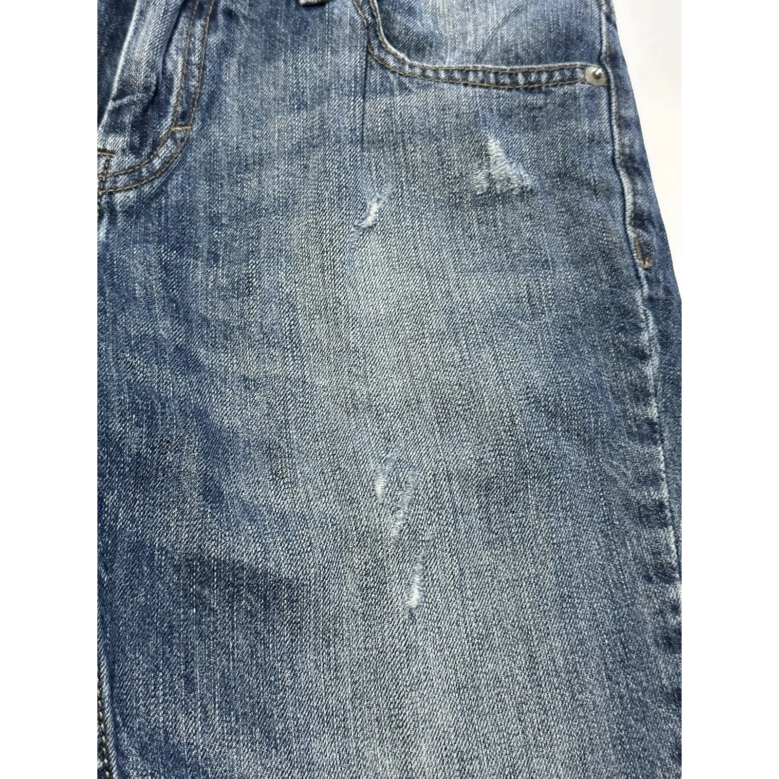 Banana Republic Girlfriend Cropped Distressed Jeans Size 29 - Image 3