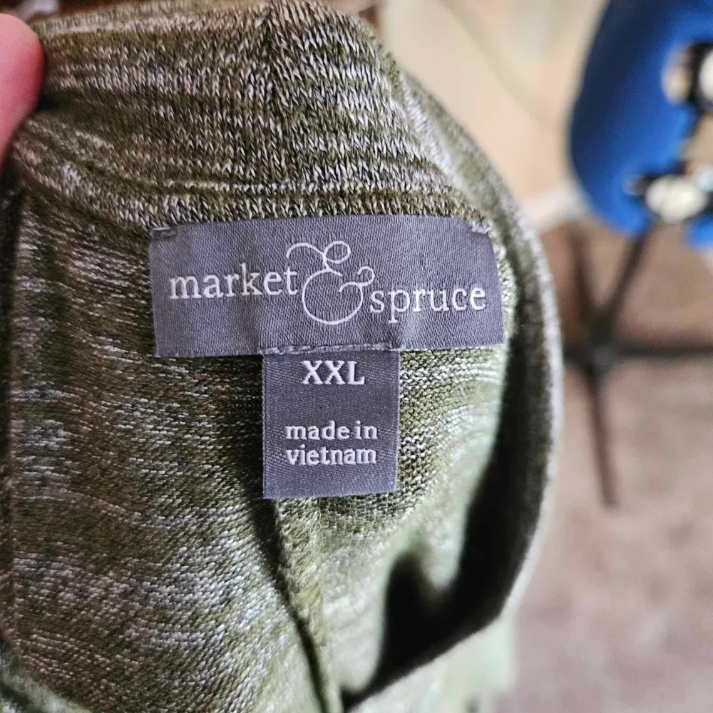 Market & Spruce XXL Gray Babydoll Turtleneck Sweater Dress - Image 4