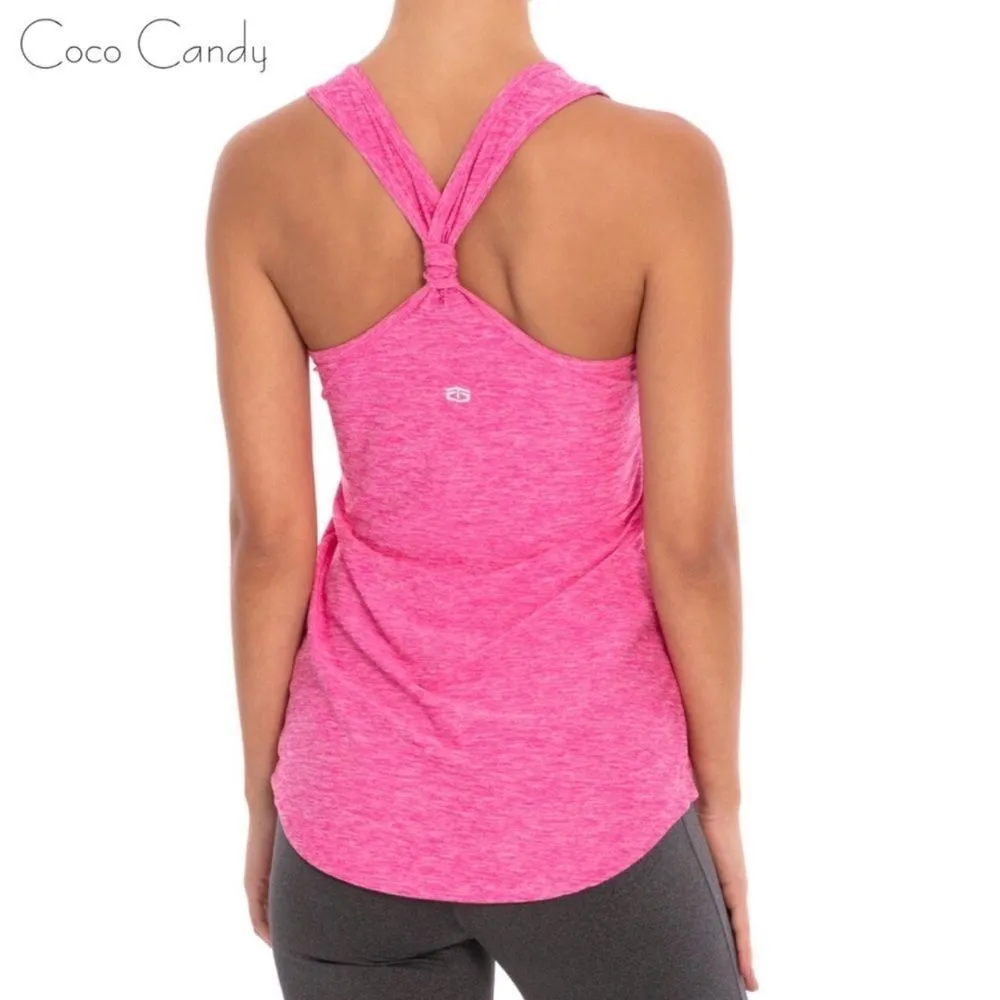 🆕Tapout Logo Racerback Pink Tank Top Size XS - Image 2