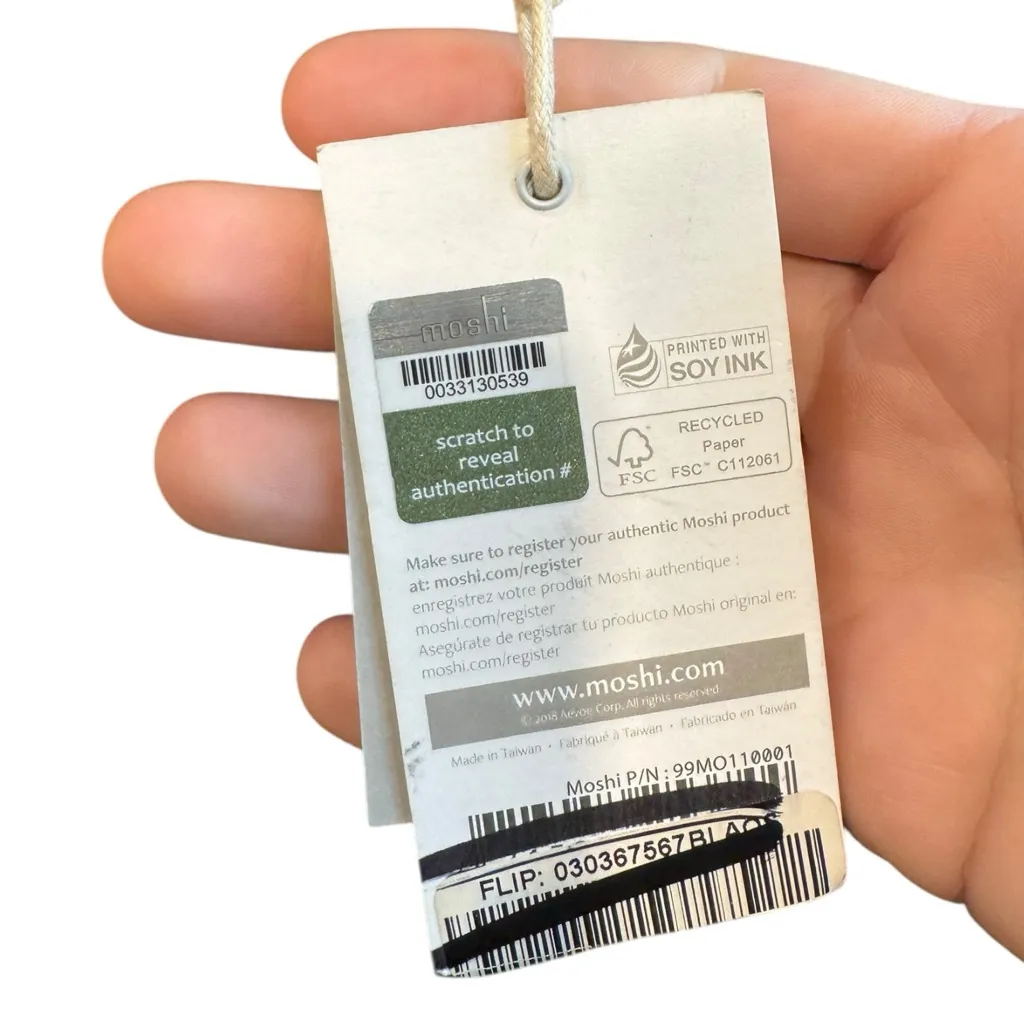 Moshi Tego Urban Backpack Charcoal Black Laptop‎ Bag RFID Anti - Image 10