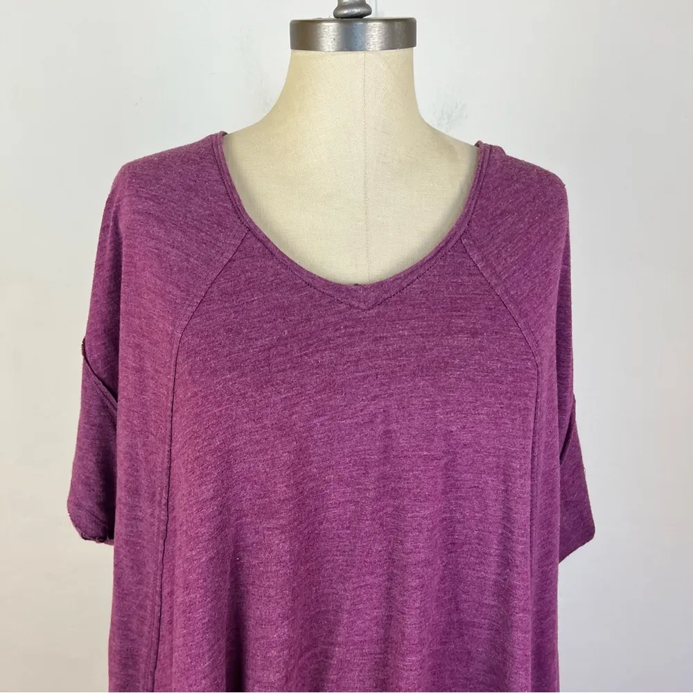 Free People Movement Plum Oversize V Neck Tunic - Image 3
