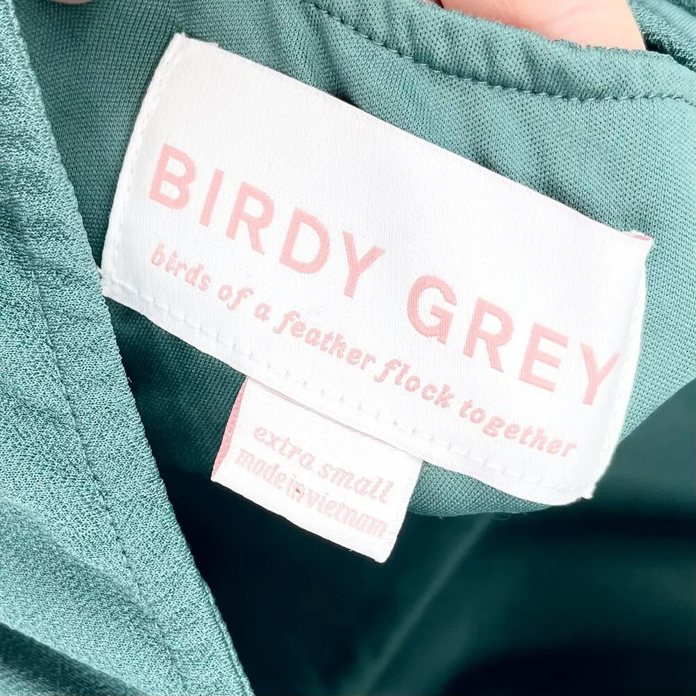 Birdy Grey Women's Spaghetti Strap Tie Back Emerald Green Bridesmaid Dress XS - Image 8