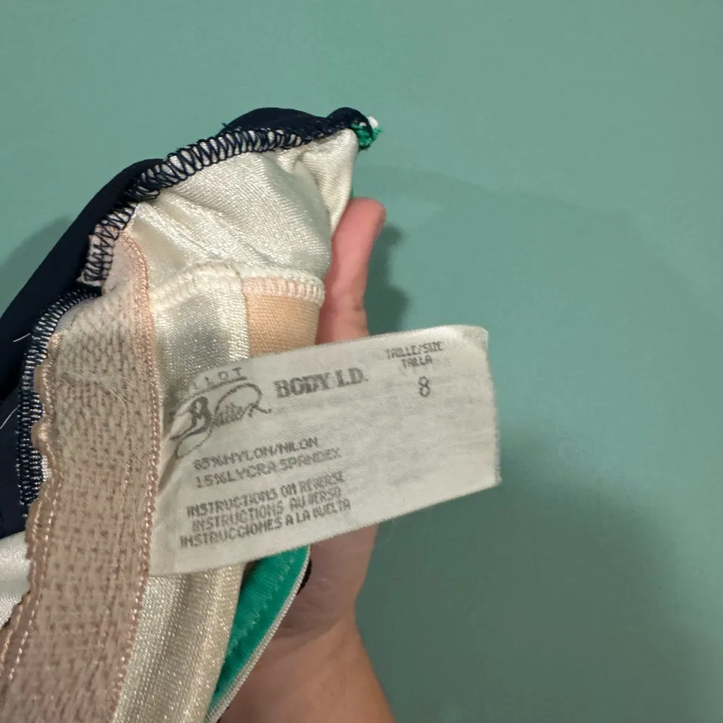 Vintage 90s Maillot Batten one piece size medium Blue - Image 3