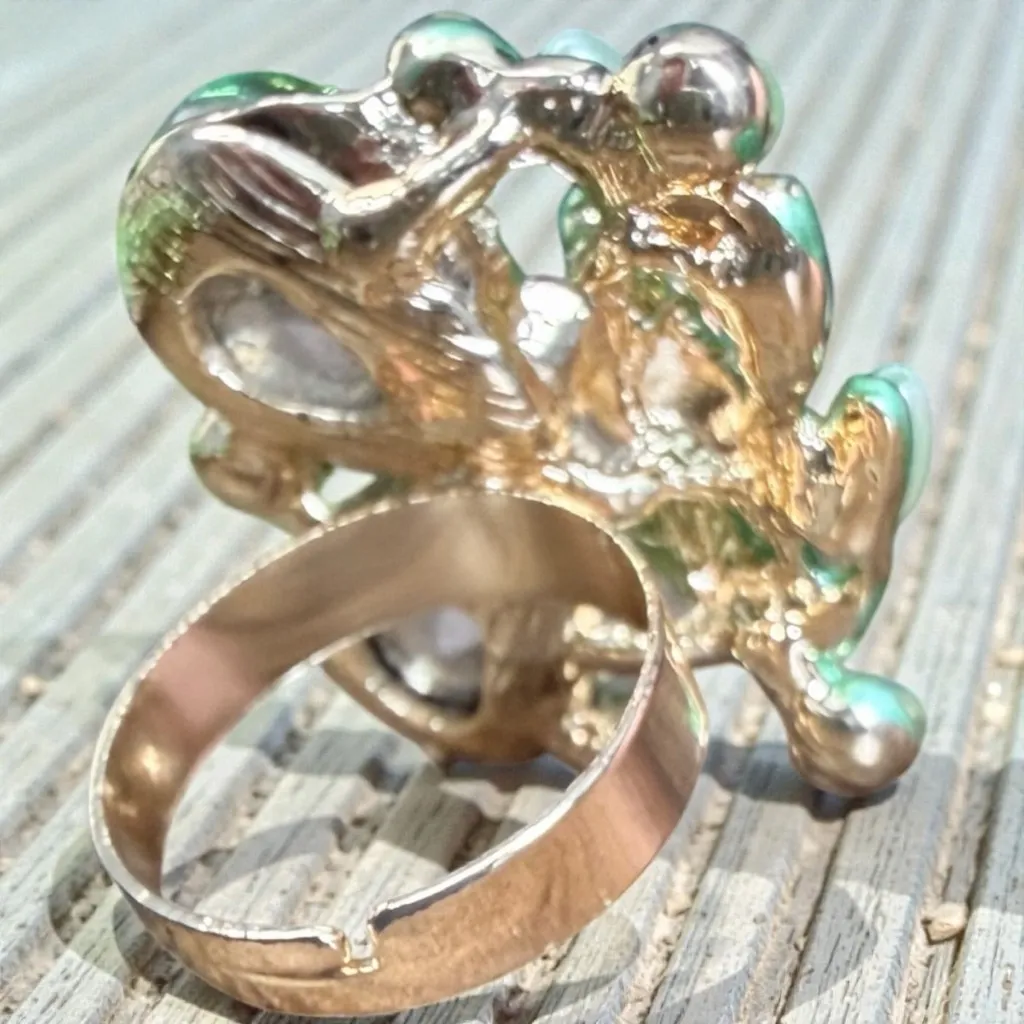 4 Piece Statement Necklace Jewelry Set New Green - Image 7