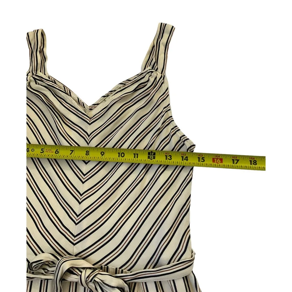 A New Day Women's Small Sundress Fit & Flare Striped w/ Belt Multicolor #11•• - Image 8