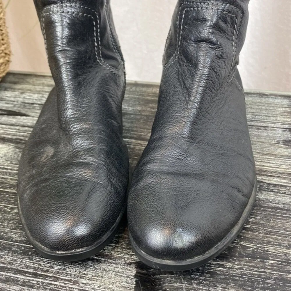 Sofft Women's Black Leather Claremont Knee High Equestrian Boots 8.5 - Image 3