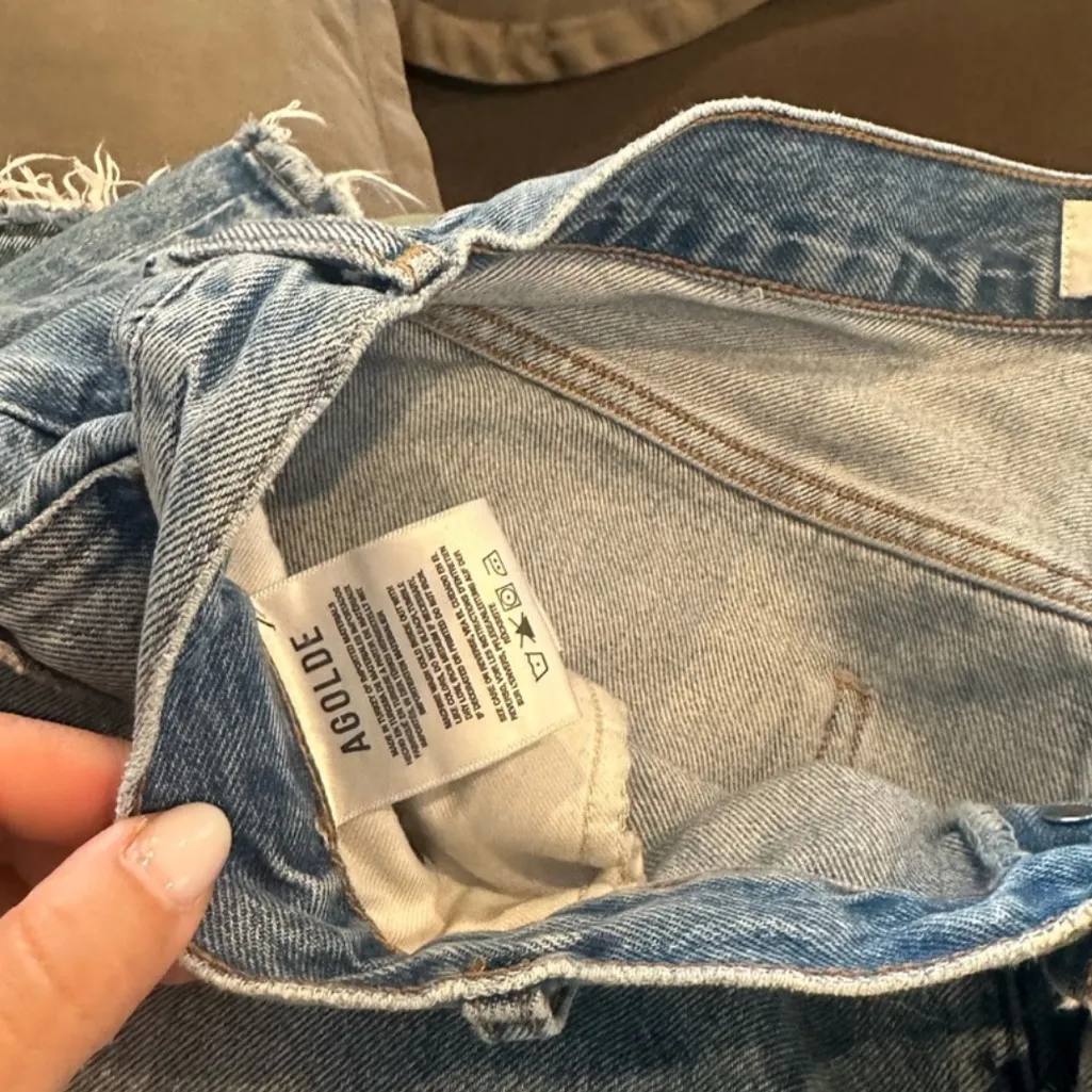 AGolde 90’s high rise cropped jeans size 34 - Image 5