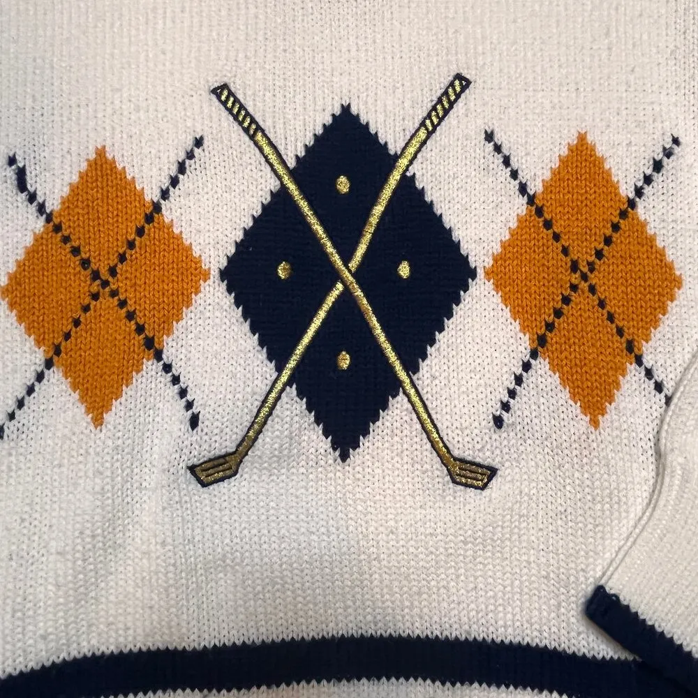 VTG Quantum 80s Golf Argyle V - Image 3